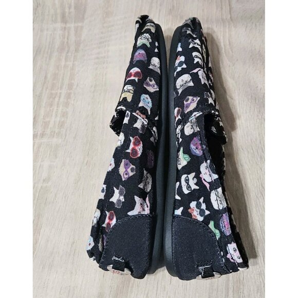 Bobs For Dogs Womens Size 8 Cat Slip On Flats Shoes Black - Picture 6 of 8